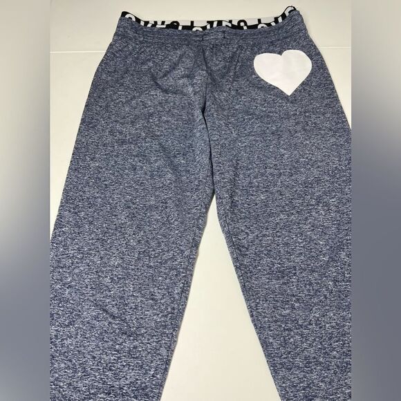 No Boundaries Womens Size M (7-9) Joggers Heather Gray Love Sweatpants - Picture 4 of 10
